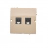 SIMON BASIC BEŻ GNIAZDO TELEFONICZNE PODWÓJNE (BMTF2.02/12)
