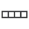 Kontakt Simon 10 Ramka 4- krotna, czarny mat CR4/49