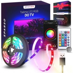 SPARSO ZESTAW RGB USB NA PILOTA 3M POD TELEWIZOR