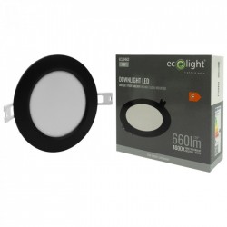LVT Panel LED natynkowy kwadrat 12W Proma 4000K  5392 ECO LIGHT  DOWNLIGHT P/T OKRĄGŁY 6W 4000K CZARNY EC20463