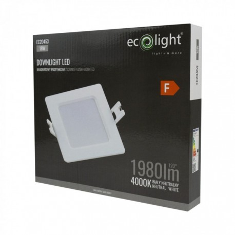 ECO LIGHT PANEL KWADRATOWY P/T 18W 4000K EC20453ECO LIGHT PANEL KWADRATOWY P/T 18W 4000K EC20453